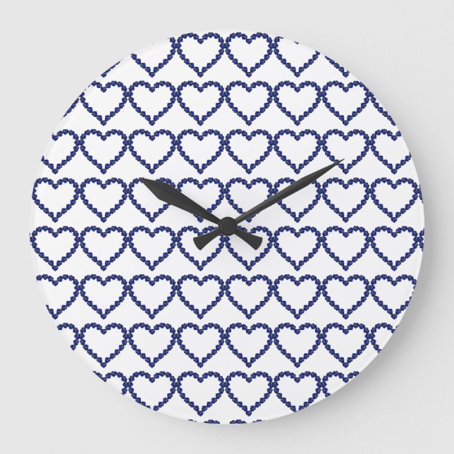 Relógio Grande Padrão Azul (Frente)