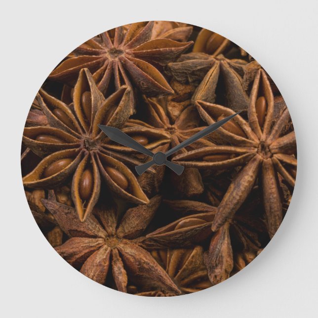Relógio Grande Padrão de Anise Stars (Frente)