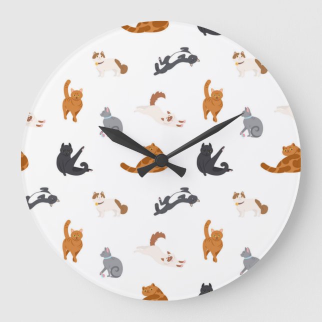 Relógio Grande Padrão de Cat (Frente)