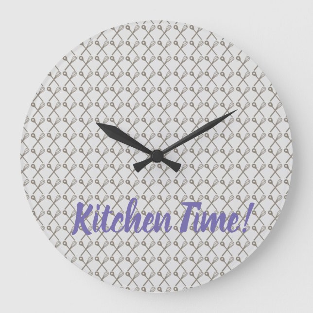 Relógio Grande Padrão de colher de uísque e Cozinhar para cozinhe (Frente)