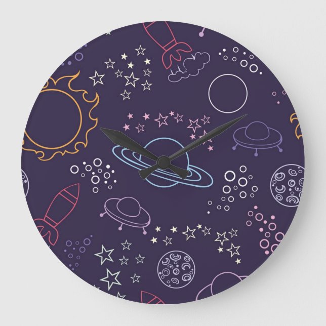 Relógio Grande Padrão de espaço (Frente)