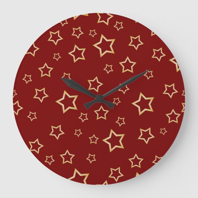 Relógio Grande Padrão de estrelas (Frente)