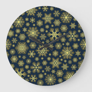 Relógio Grande Padrão de flocos de neve