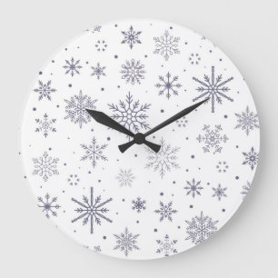 Relógio Grande Padrão de flocos de neve