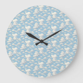 Relógio Grande Padrão de Nuvem 