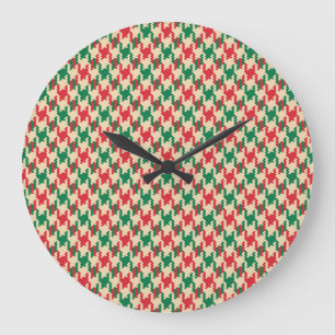 Relógio Grande Padrão de verificação de houndstooth, design de de