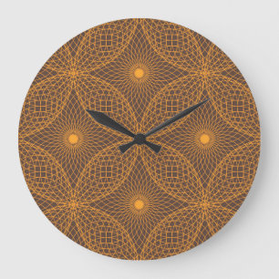 Relógio Grande Padrão decorativo, chic, estilo abstrato mandala