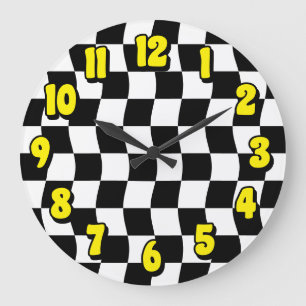 Relógio Grande Padrão do Verificador Branco Retroativo