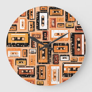 Relógio Grande Padrão Sem Fita de Cassete Retroativa