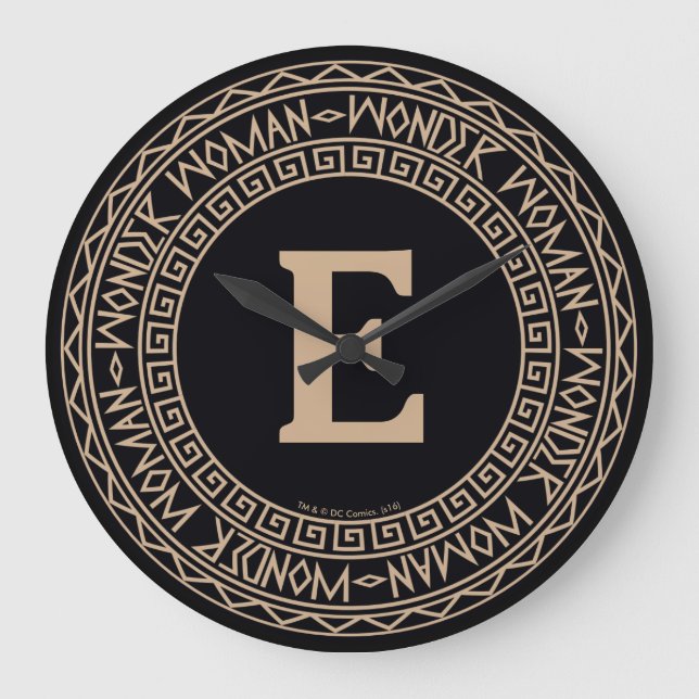 Relógio Grande Padrão Tribal da Mulher Maravilha (Frente)