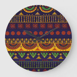 Relógio Grande Padrão tribal, versátil para vários usos.
