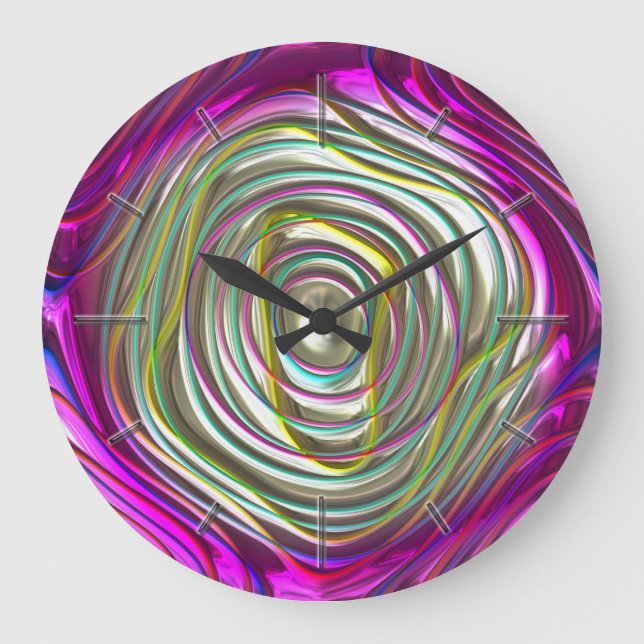 Relógio Grande Padrões abstrato 53A-B Opções de Wall Clocks (Frente)