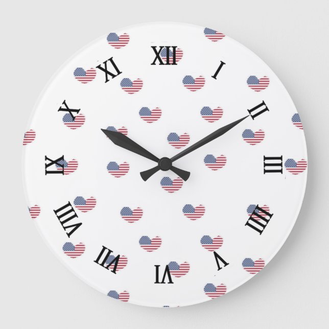 Relógio Grande Padrões de amor (Frente)