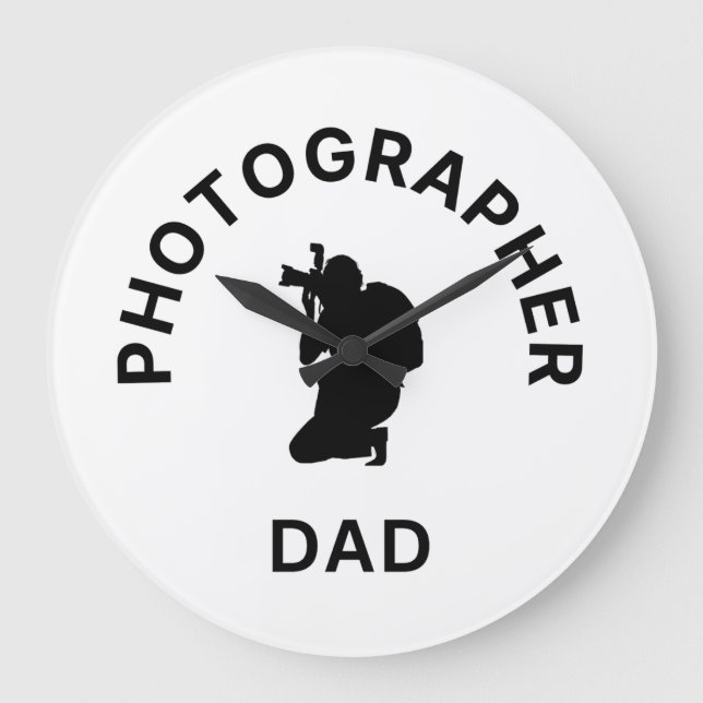 Relógio Grande Pai Fotógrafo - Capturando Momentos (Frente)