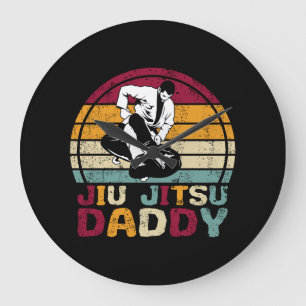 Relógio Grande Pai Jiu Jitsu Artes Marciais Retro