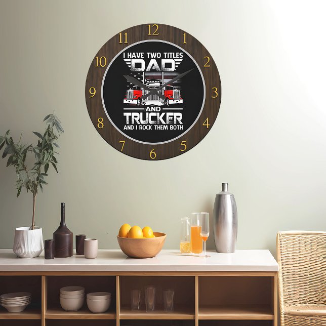 Relógio Grande Pai Trucker "Rock Them Ambos" (Criador carregado)