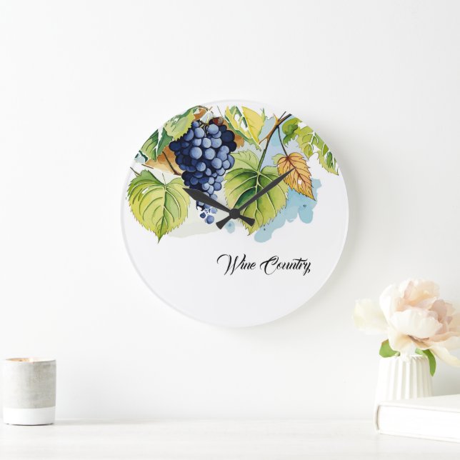 Relógio Grande País Vinho (Lar)