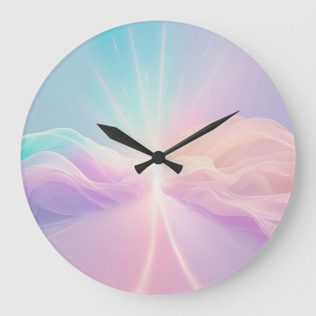 Relógio Grande Paisagem ecológica pacífica - Serene ao ar livre (Frente)