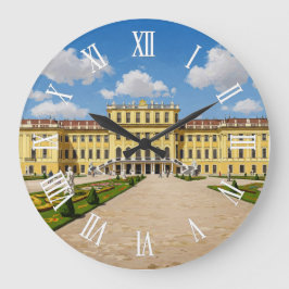 Relógio Grande Palácio de Schönbrunn Viena Áustria Viagem