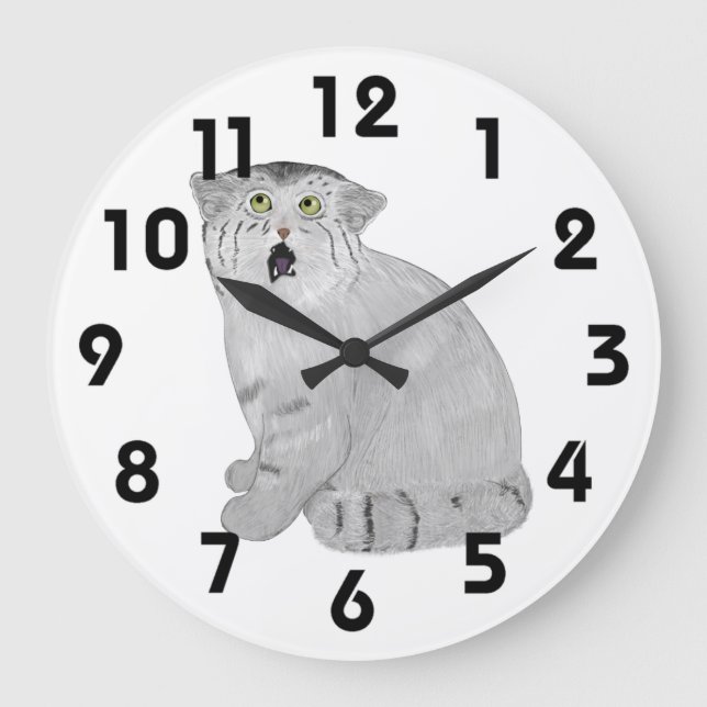 Relógio Grande Pallas Cat Clock (Frente)