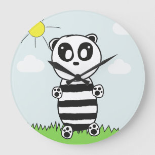 Relógio Grande Panda Kids