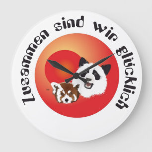 Relógio Grande Panda Treffen Uhr