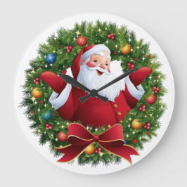 Relógio Grande Papai Noel do Natal