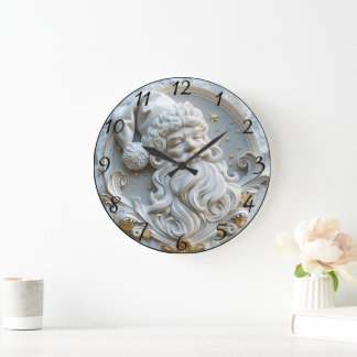 Relógio Grande Papais noeis de Natal Magia