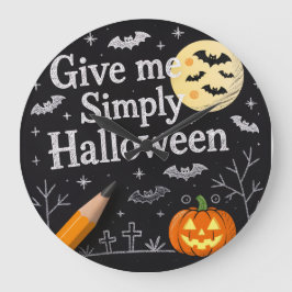 Relógio Grande Papel de Presente de Halloween Fofo