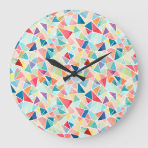 Relógio Grande Par Geométrico 2K de Padrão de Chinelos