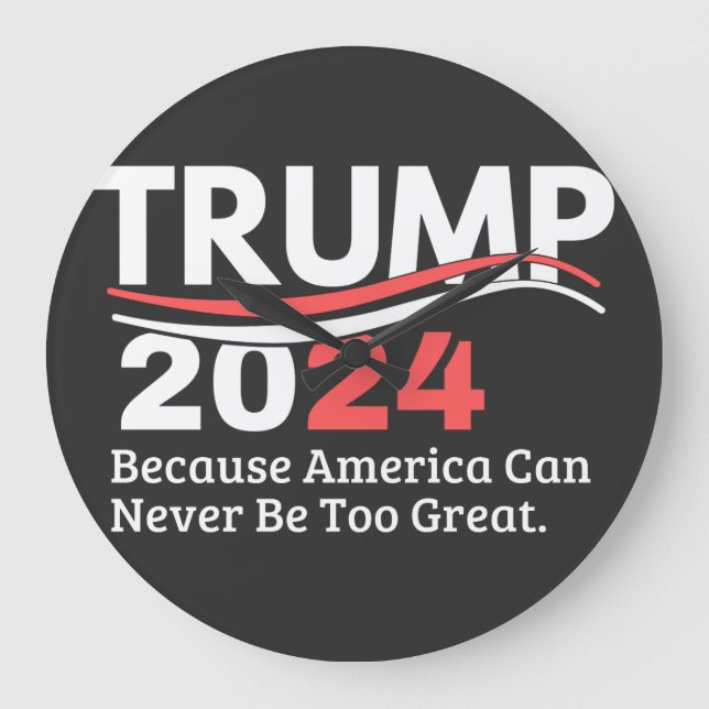 Relógio Grande pára-choque trump 2024 (Frente)