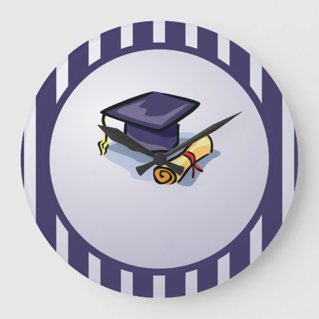 Relógio Grande Parabéns de graduação lembram-se do passado (Frente)