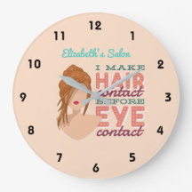 Parede de Cartoon RETRO Salon de Lista de Cabelos 