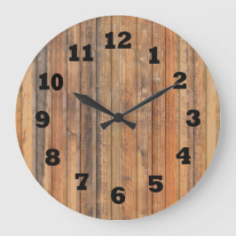 Relógio Grande Parede de Madeira em Pau Distante Ocidental