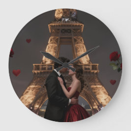 Relógio Grande Parisian Valentines Day