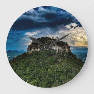 Relógio Grande Parque Estadual do Pilot Mountain NC após tempes