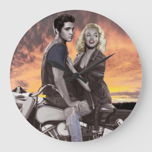 Relógio Grande Passeio do por do sol (Frente)