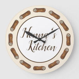 Relógio Grande Pastas italianas de padaria de Nonna