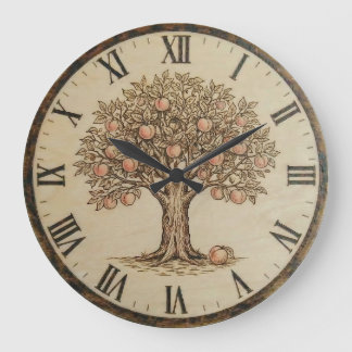 Relógio Grande Peach Tree Wall Clock