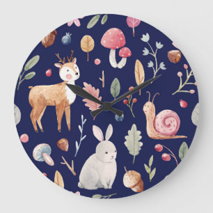 Relógio Grande Pecuária de Fada de Animais Infantis