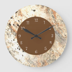 Relógio Grande Pedra Moderna parece Marble