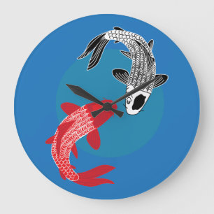 Relógio Grande Peixe Koi