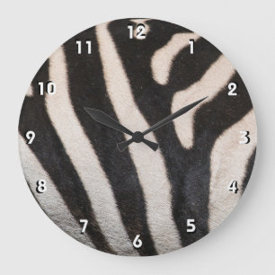 RELÓGIO GRANDE PELE ZEBRA