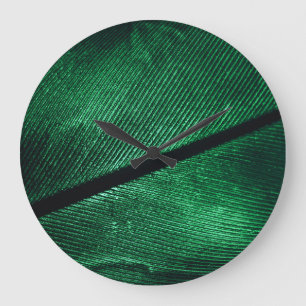 Relógio Grande Pena Verde, Linda Textura Padrão.