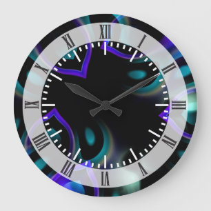 Relógio Grande Penas do pavão do Fractal