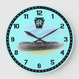 Relógio Grande Pennsylvania Railroad GG-1 #4800 Side View