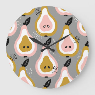 Relógio Grande Peras coloridas, padrão de colheita.
