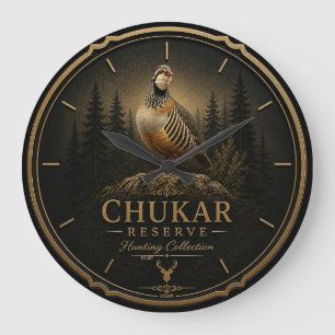 Relógio Grande Perdiz Chukar ,Arte