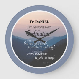 Relógio Grande Personalizar 1rua Aniversário dos Parabéns de Orde