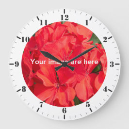 Relógio Grande Personalizar com marcadores de hora e marcadores d